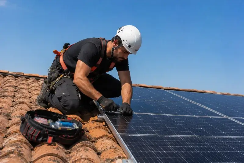 Maintenance et monitoring de panneaux solaires à Saint-Jean-du-Gard